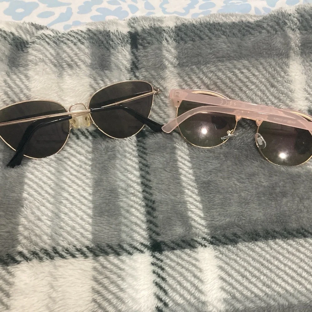 Stylish Pink and Gold Kids Sunglasses